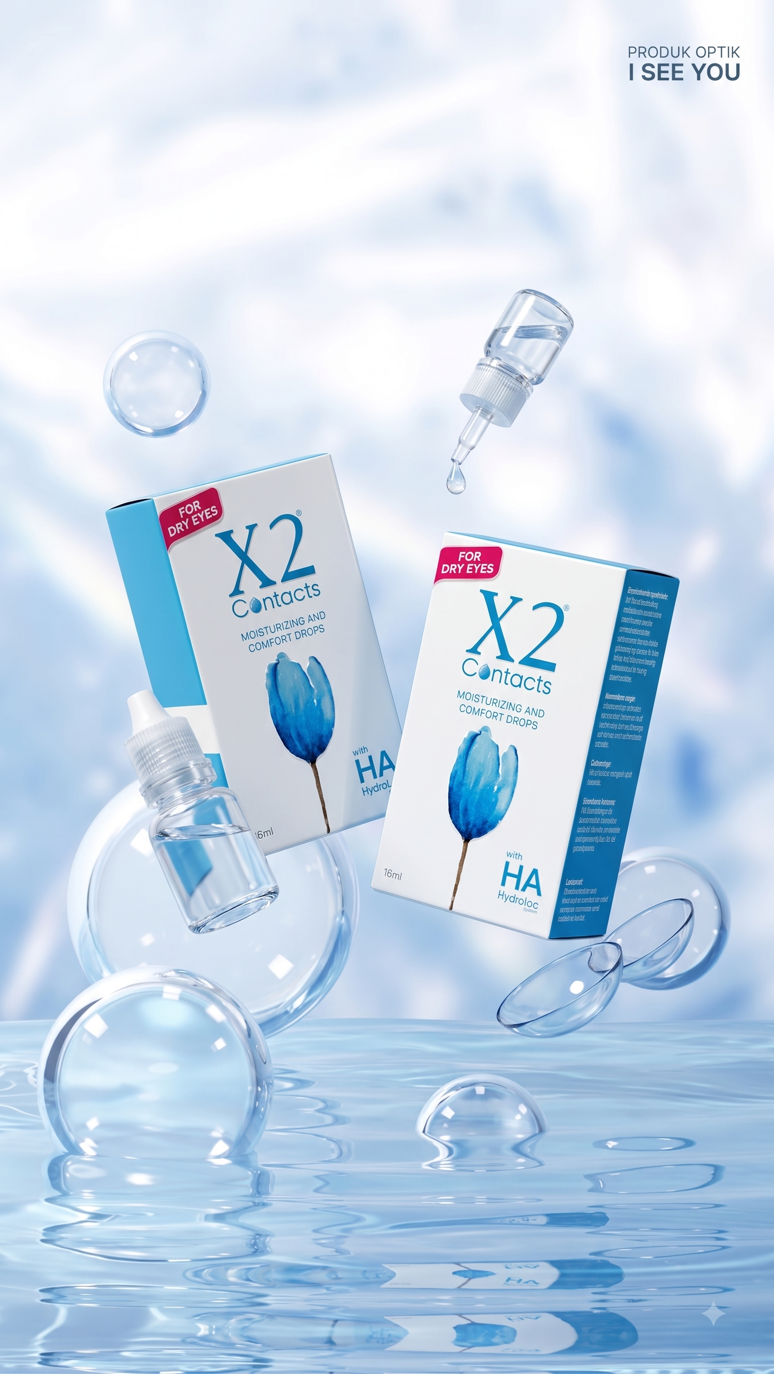 X2 Contacts Tetes Mata (15ML)